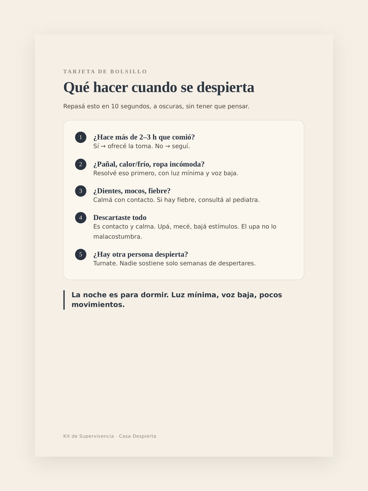 Cómo sobrevivir a las noches eternas